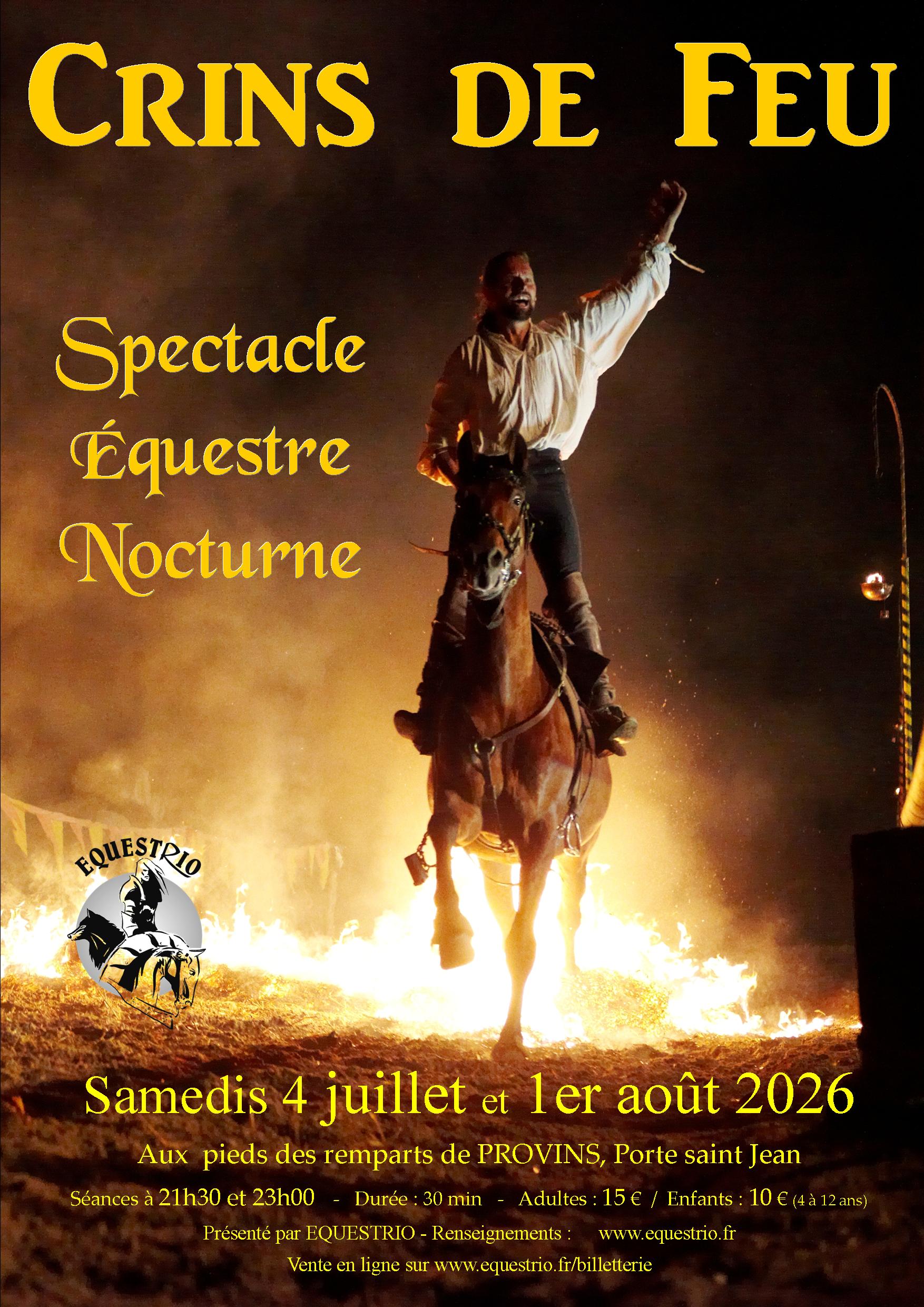 Affiche Crins de Feu 2026 portrait laurent